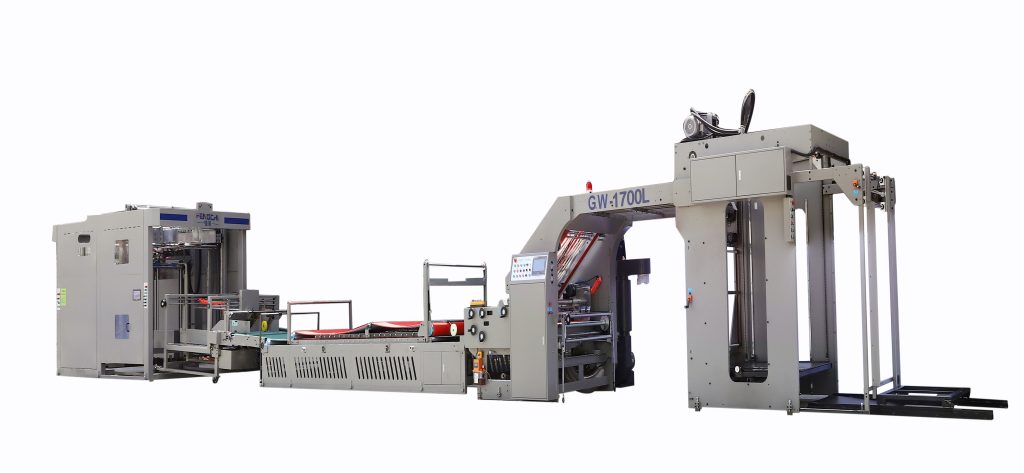 Automatic flute laminator line