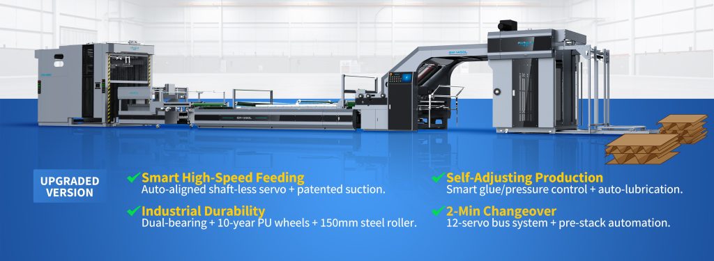 Corrugated Laminator and stacker