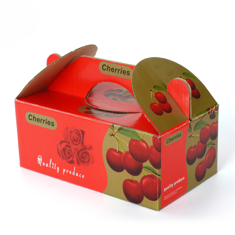 color corrugated carton cherry