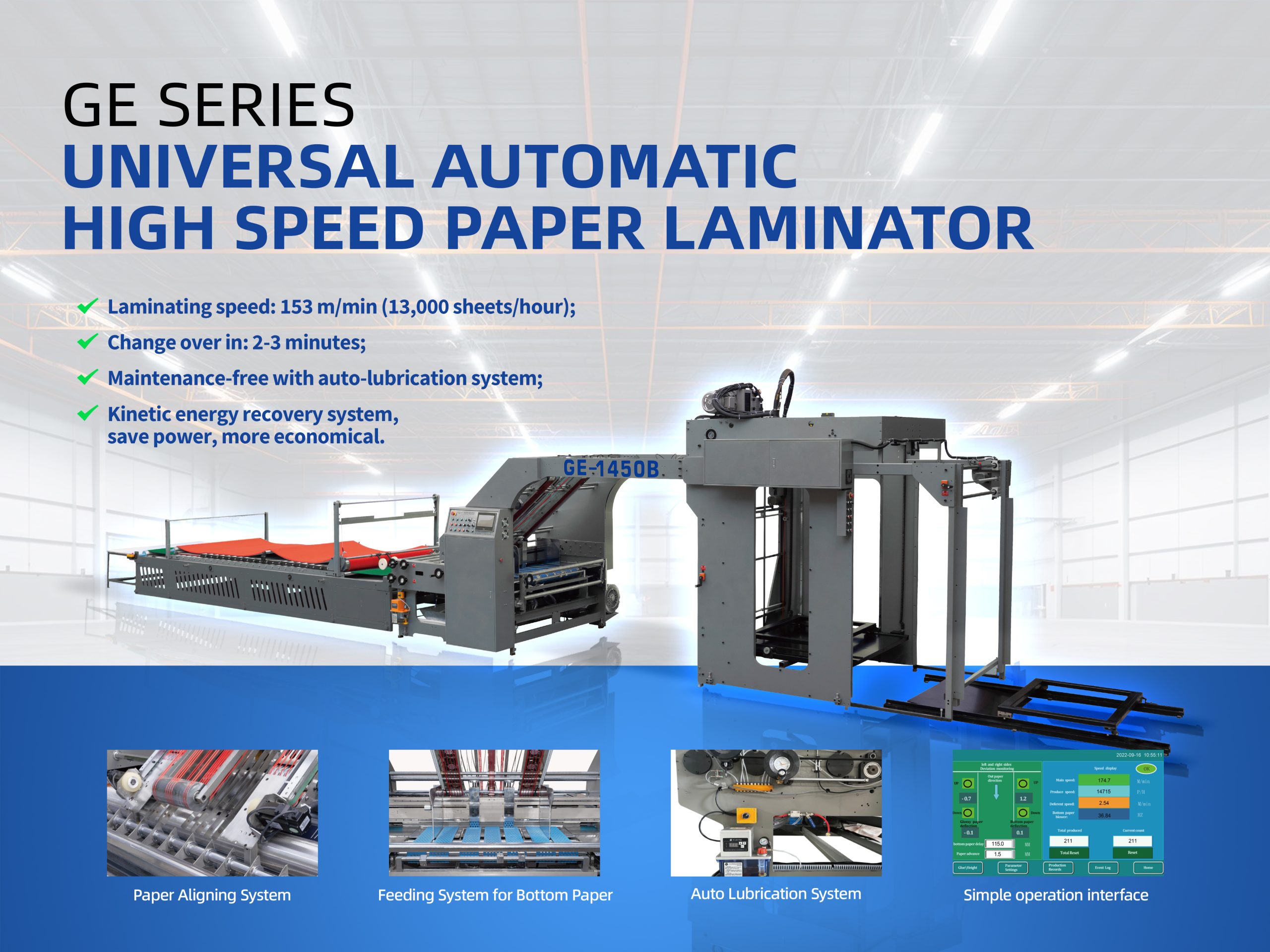GE Automatic Flute Laminator Mobile Banner