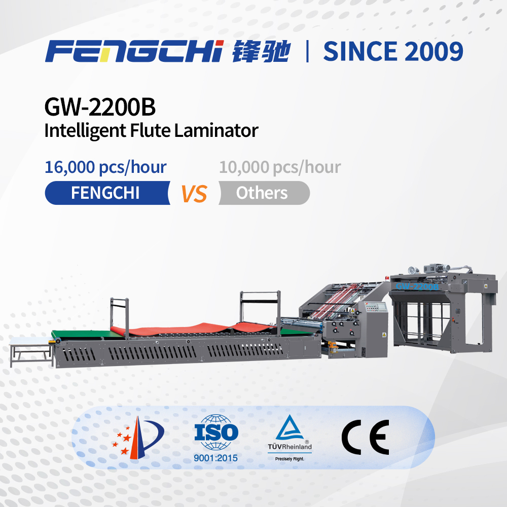 GW-2200B High Speed Flute Laminator