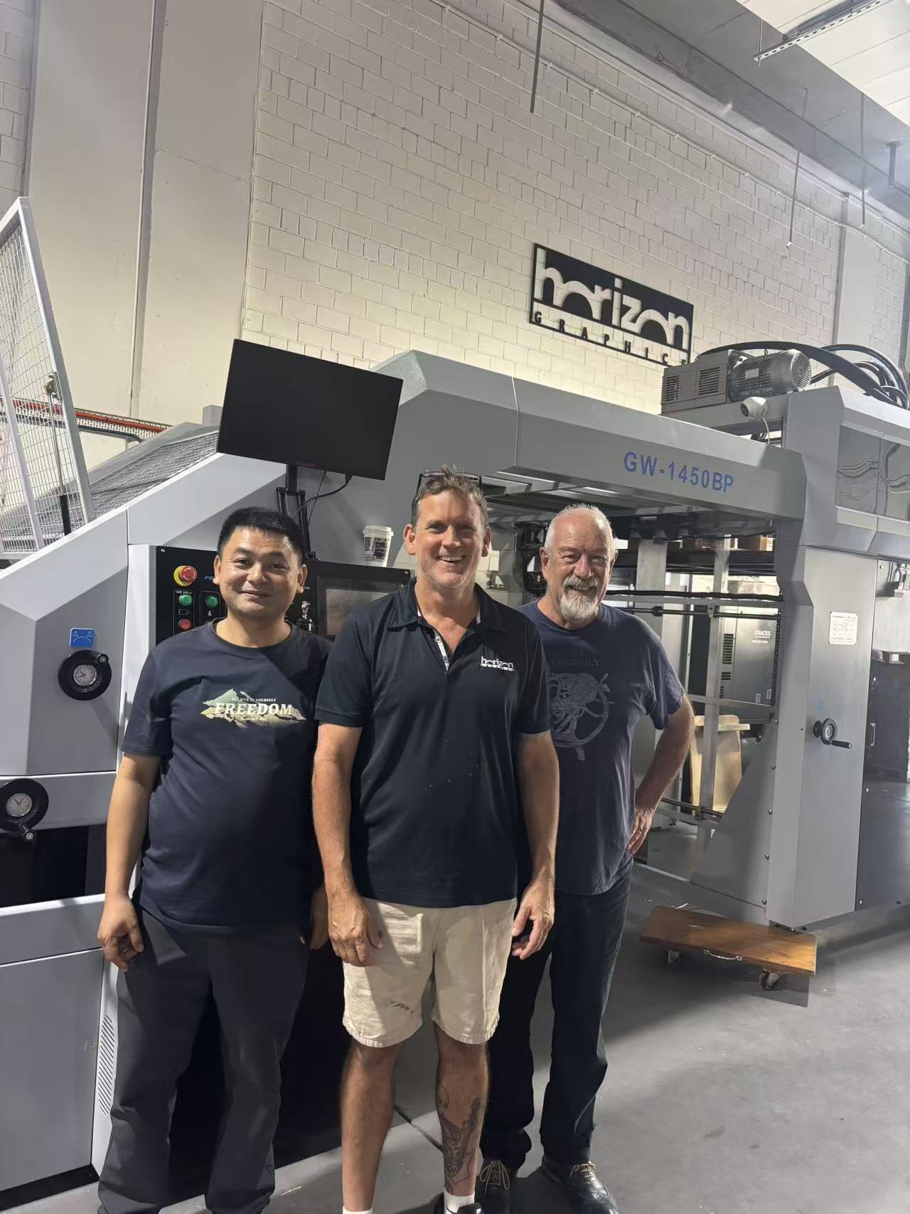 NAME AND LAST NAME (Fengchi), Adam Mezgec (Horizon Graphics), and Neil Southerington (Graffica)