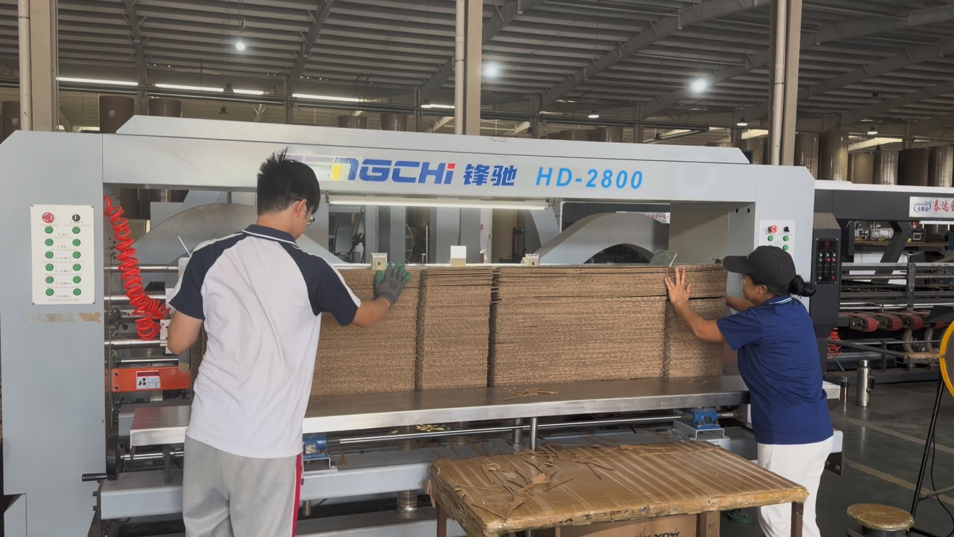 HD-2800 Folder Gluer & Stitcher for High-Speed Corrugated Box Production