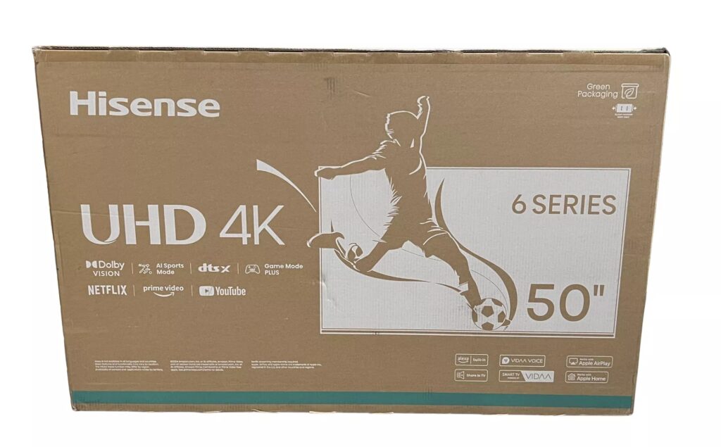 Hisense TV Packaging