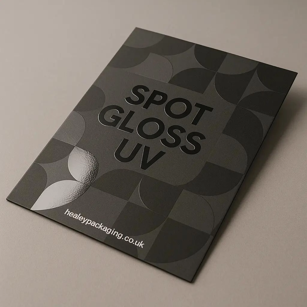 Final product sample 1 with spot UV coating
